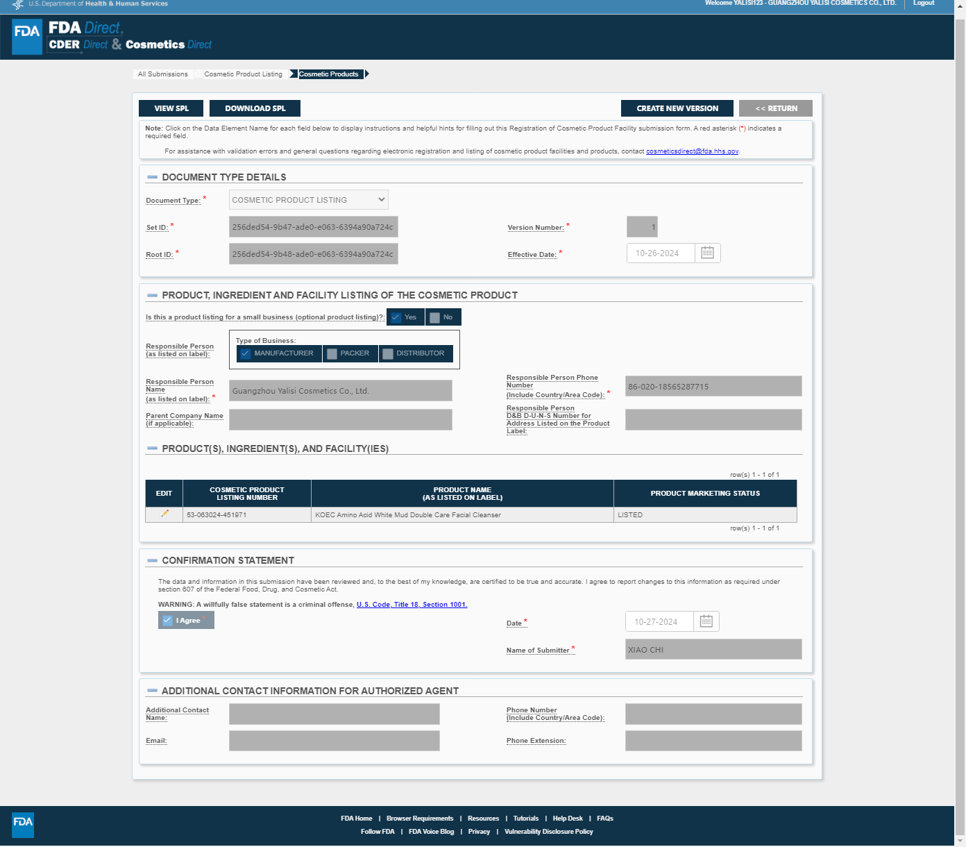 KOEC Amino Acid White Mud Double Care Facial Cleanser