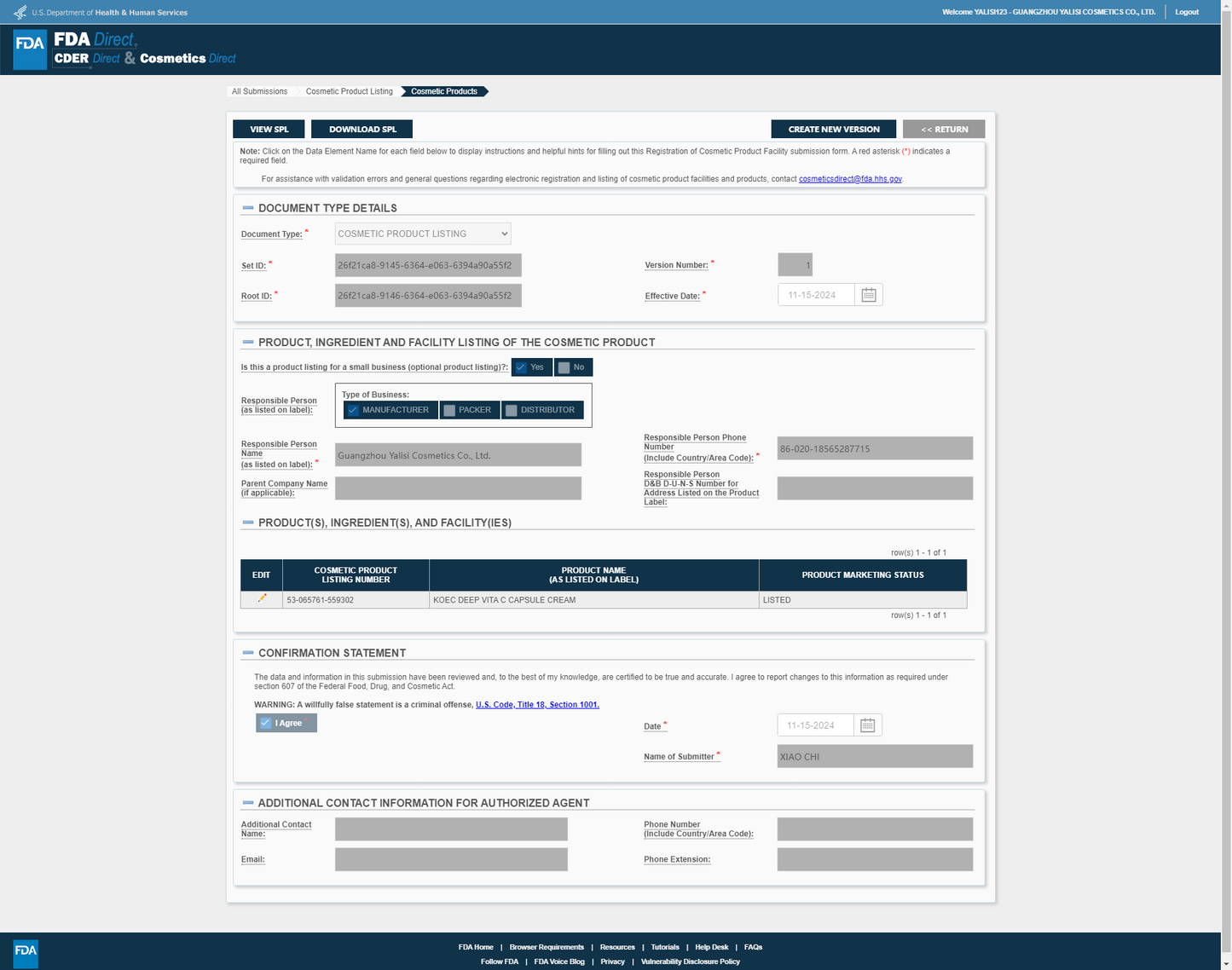 KOEC Deep Vita C Capsule Cream