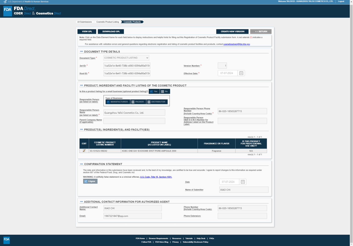 KOEC One Day Exosome Shot Pore Ampoule 2000