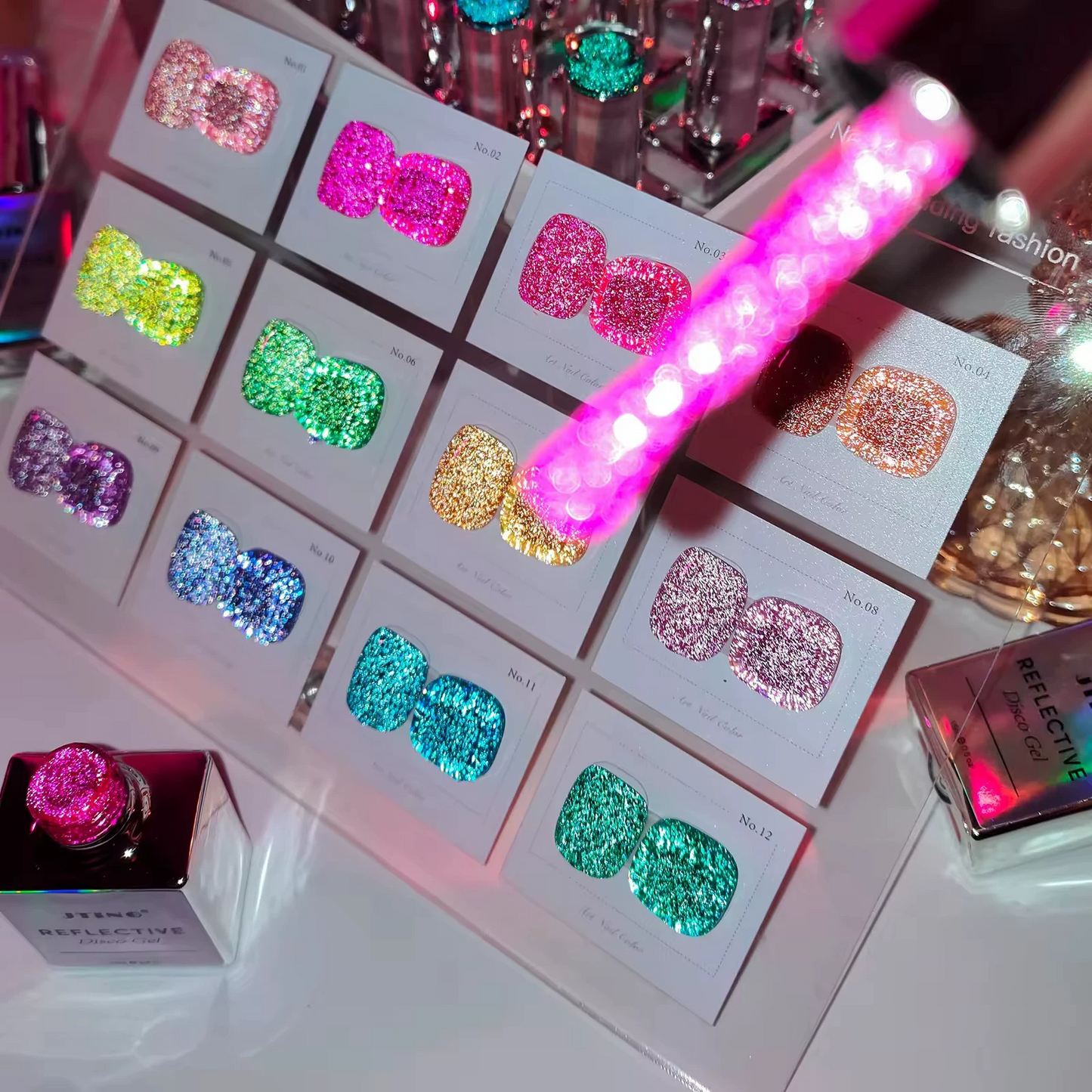 SISSI 12 Colors Reflective Disco Gel Polish Set