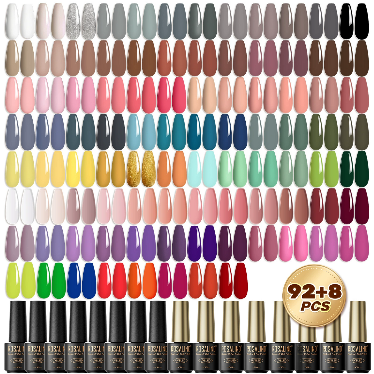 92 Colors Nail Gel Polish Sets for Nail Salon