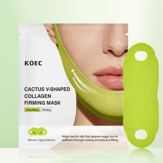 CACTUS V-SHAPED COLLAGEN FIRMING MASK