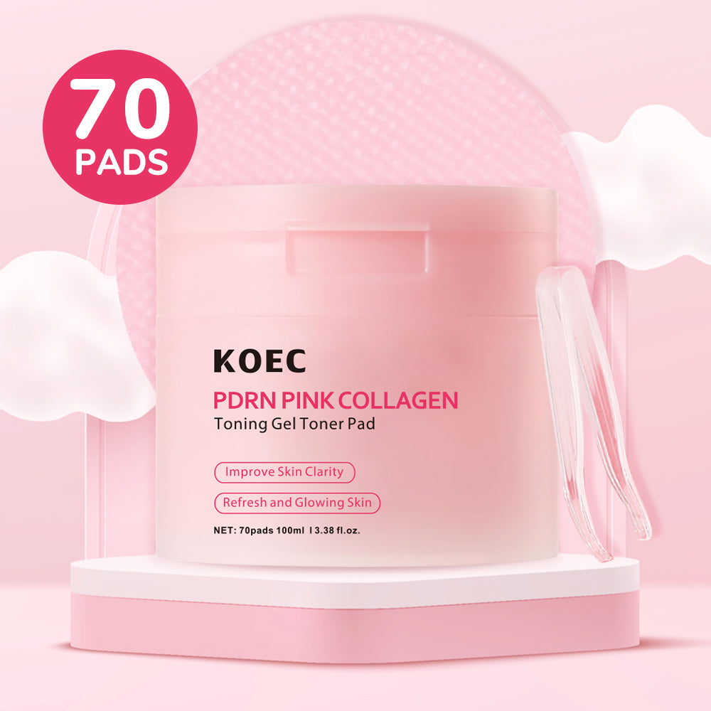 PDRN Pink Collagen Tonning Toner Pads