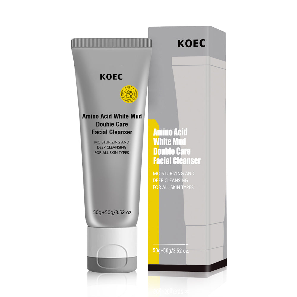KOEC Amino Acid White Mud Double Care Facial Cleanser