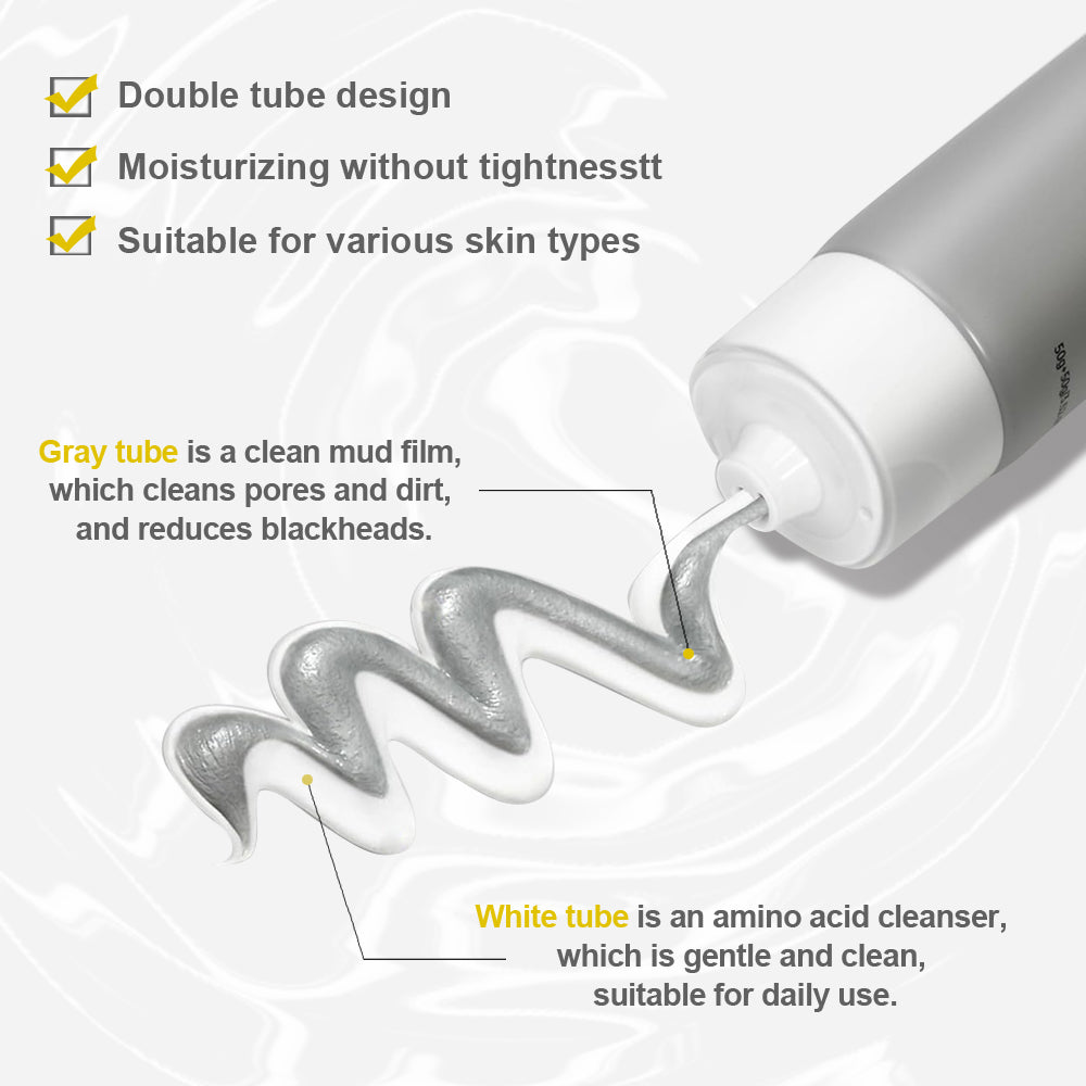 KOEC Amino Acid White Mud Double Care Facial Cleanser