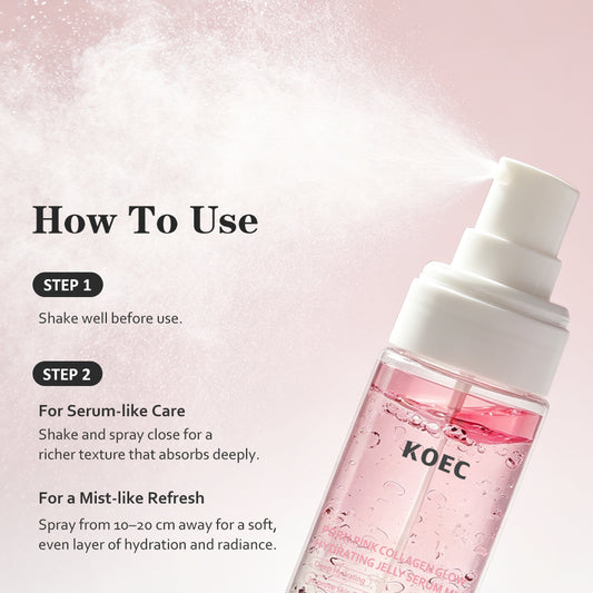 PDRN PINK COLLAGEN GLOW HYDRATING JELLY SERUM MIST