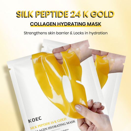 SILK PEPTIDE 24 K GOLD COLLAGEN HYDRATING MASK