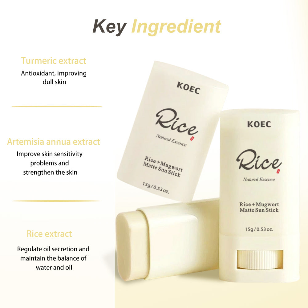 Rice Mugwort Matte Sun Stick