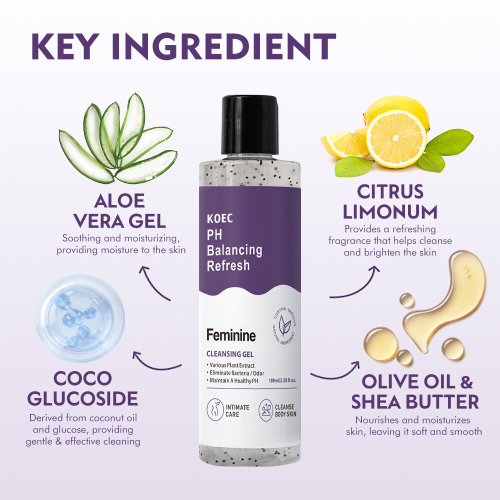 KOEC PH Balancing Refresh Feminine Cleansing Gel