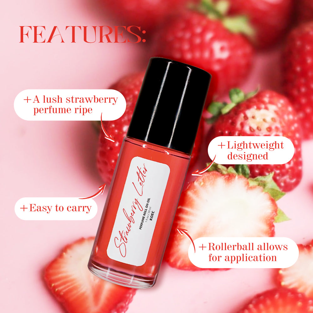 KOEC Perfume Roll On Oil Strawberry Letter