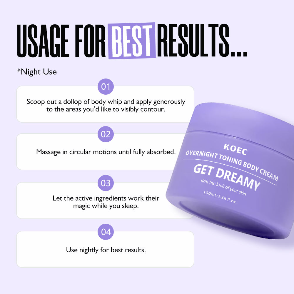 KOEC GET DREAMY OVERNIGHT TONING BODY CREAM