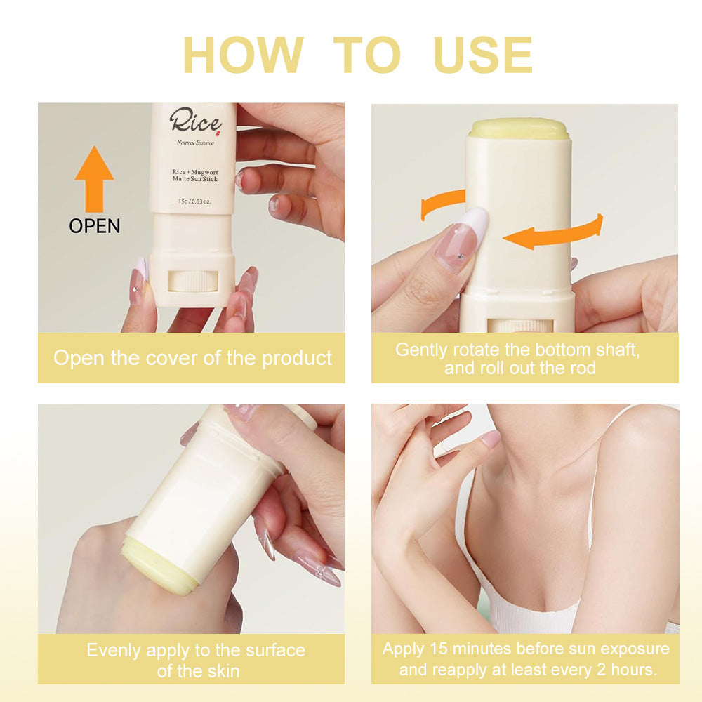 Rice Mugwort Matte Sun Stick