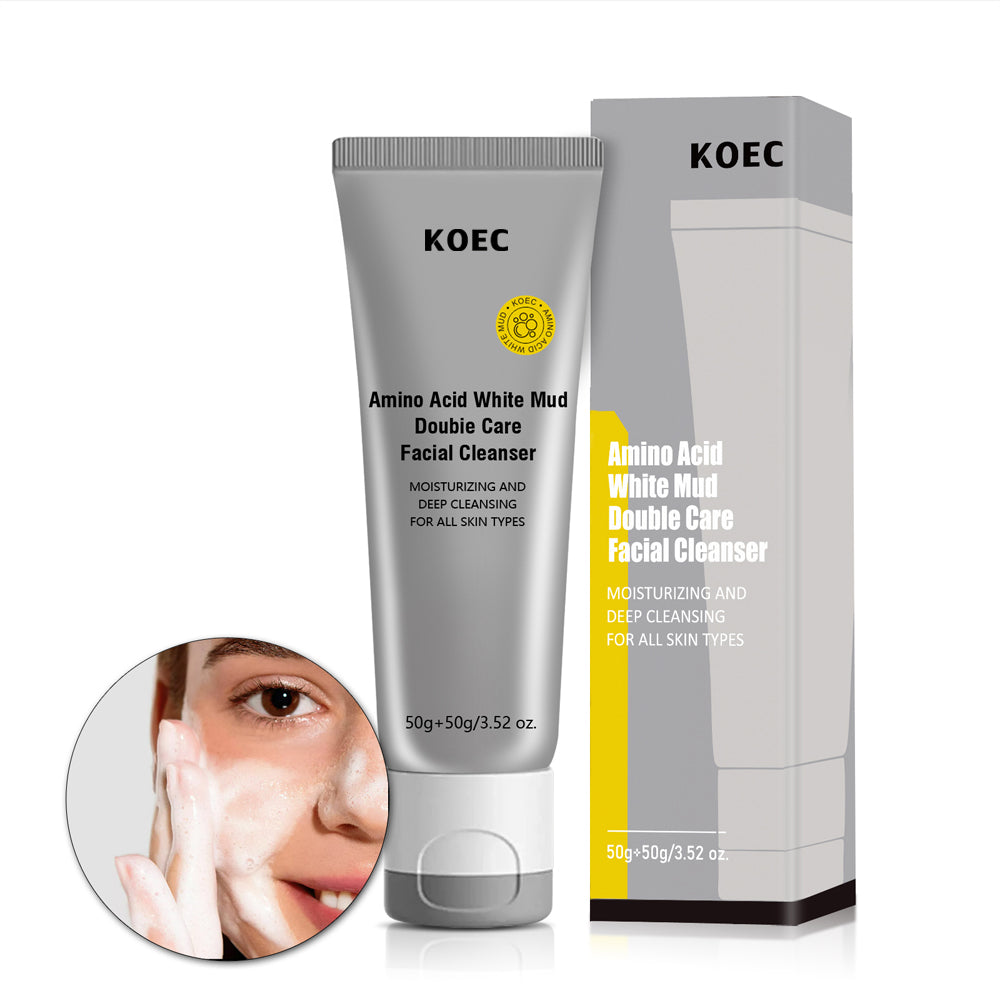 KOEC Amino Acid White Mud Double Care Facial Cleanser