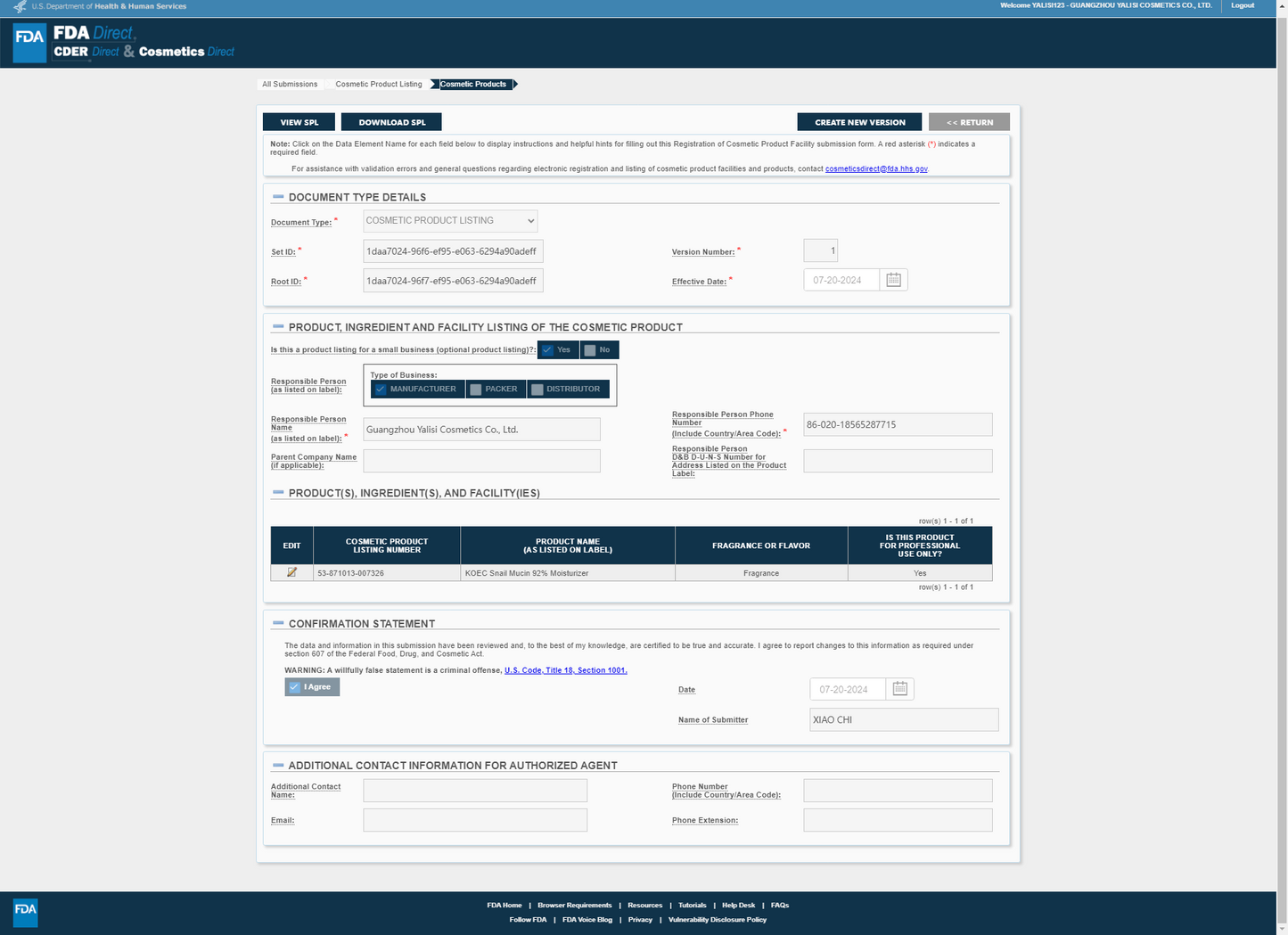 KOEC Snail Mucin 92% Moisturizer