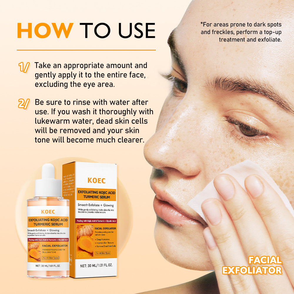 Exfoliating Kojic Acid Turmeric Serum