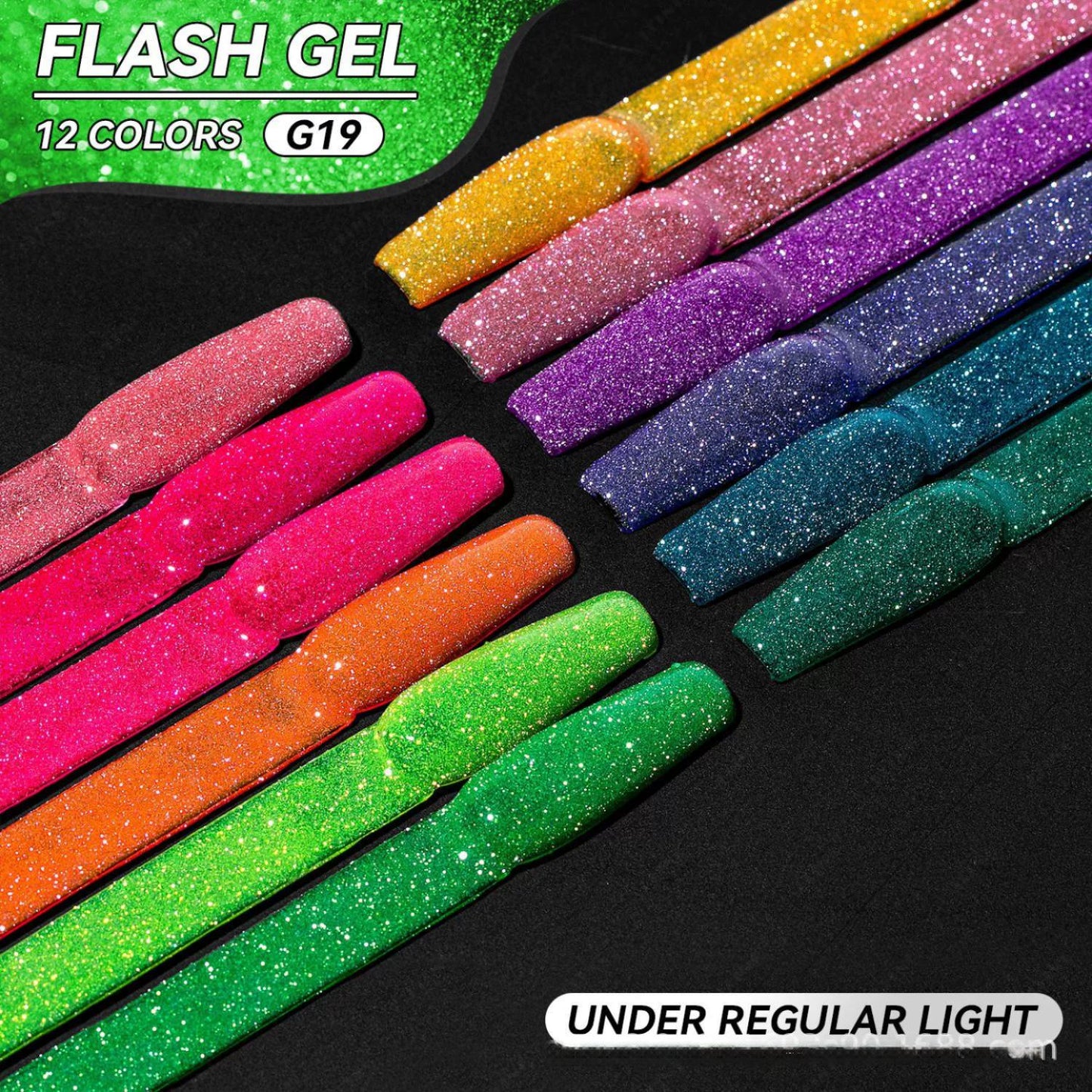 SISSI 12 Colors Reflective Disco Gel Polish Set