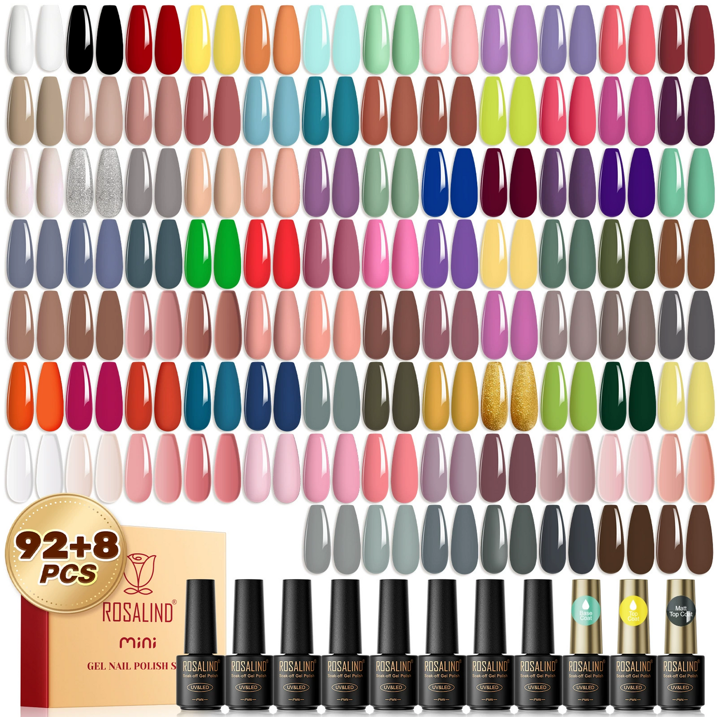 92 Colors Nail Gel Polish Sets for Nail Salon